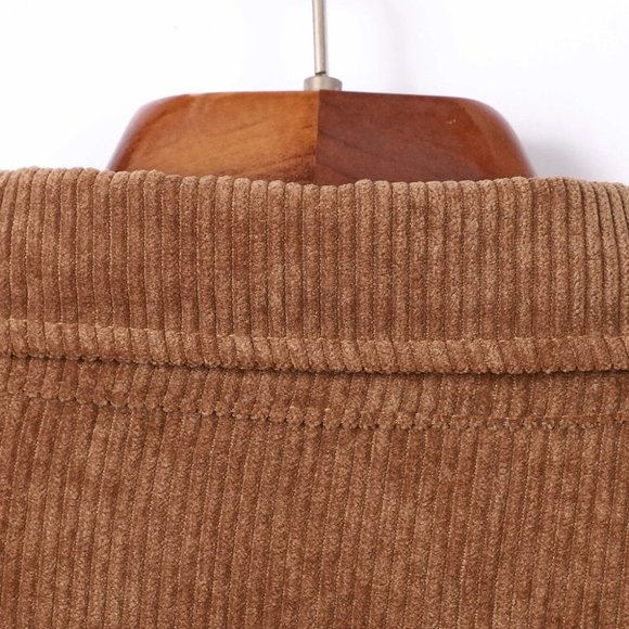 Casual Color Block Men's Corduroy Shirt - Picture 7 of 7